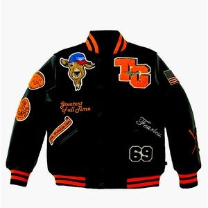 Top Gun® Kids' Goat Varsity Jacket size 12